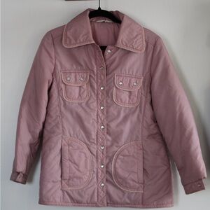 Women's Pink Quilted Jacket
